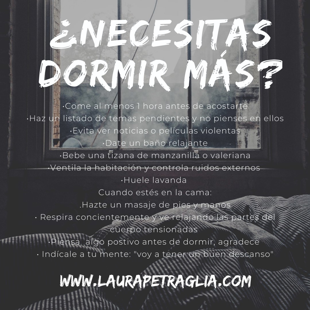 ¿Necesitas dormir más?